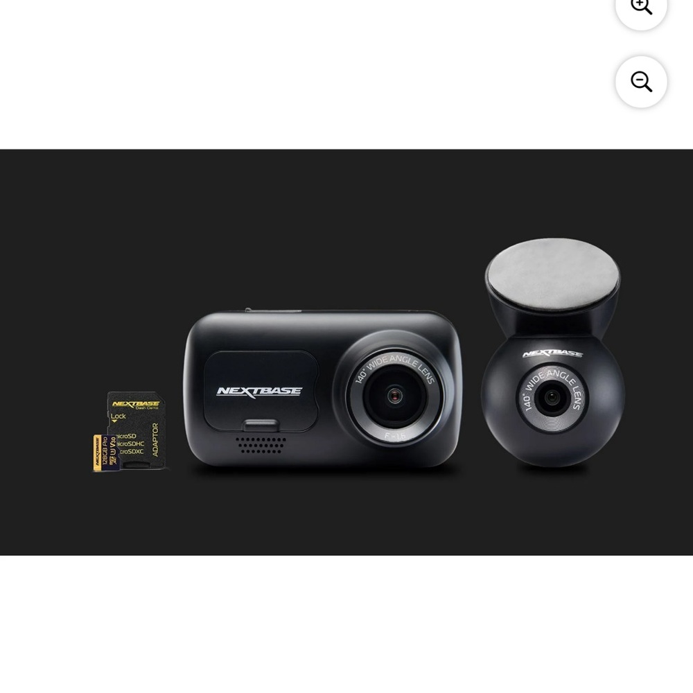 Black Dash Cam with Wide Angle Lens